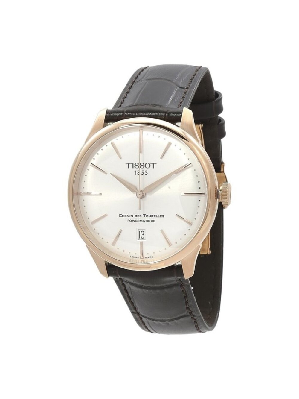 NWT Tissot Chemin Des Tourelles Automatic Silver Dial Men's Watch